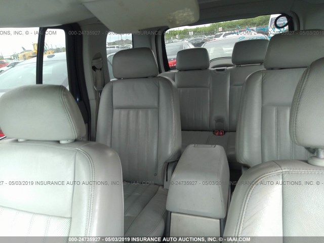 5LMEU68H54ZJ08003 - 2004 LINCOLN AVIATOR ლურჯი ფოტო 8