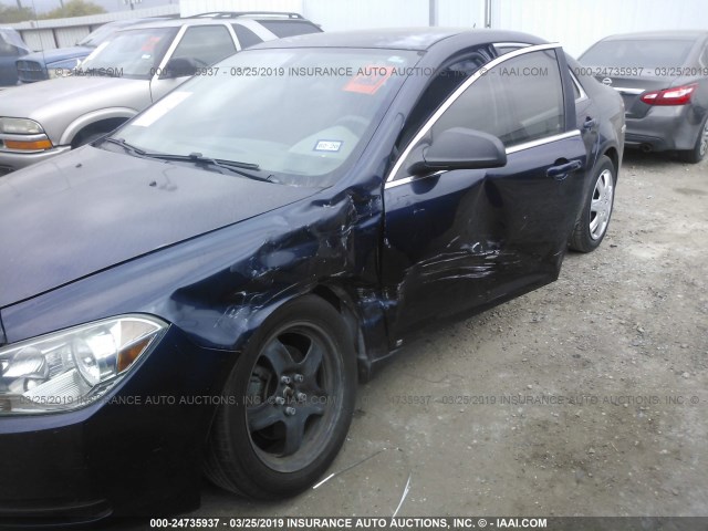 1G1ZB5EB3A4108141 - 2010 CHEVROLET MALIBU LS BLUE photo 6