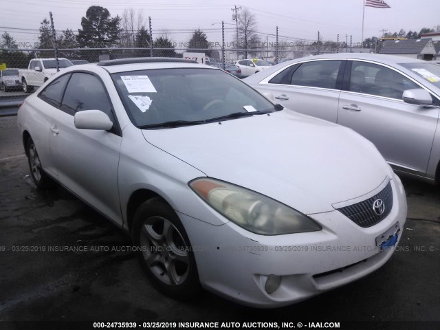 4T1CE38P54U799818 - 2004 TOYOTA CAMRY SOLARA SE/SLE WHITE photo 1