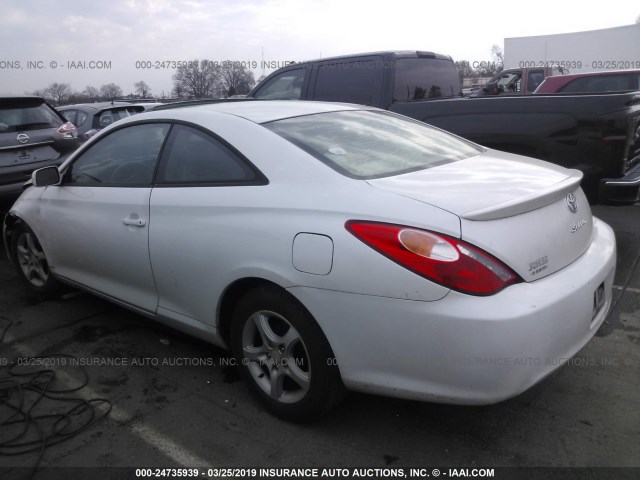 4T1CE38P54U799818 - 2004 TOYOTA CAMRY SOLARA SE/SLE WHITE photo 3