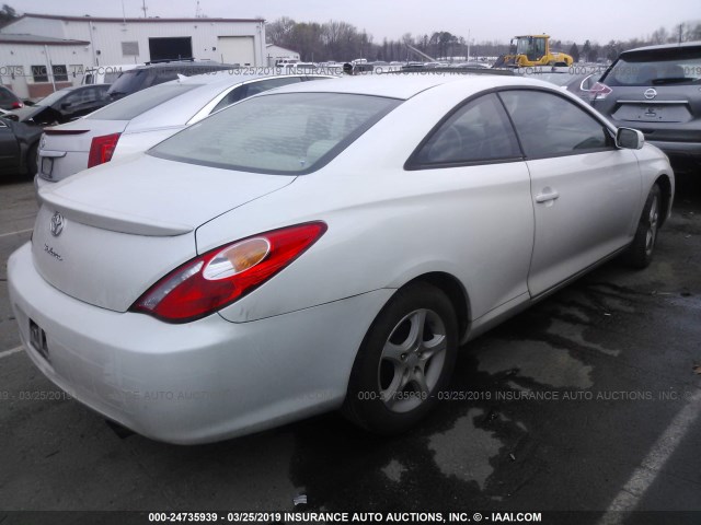 4T1CE38P54U799818 - 2004 TOYOTA CAMRY SOLARA SE/SLE WHITE photo 4
