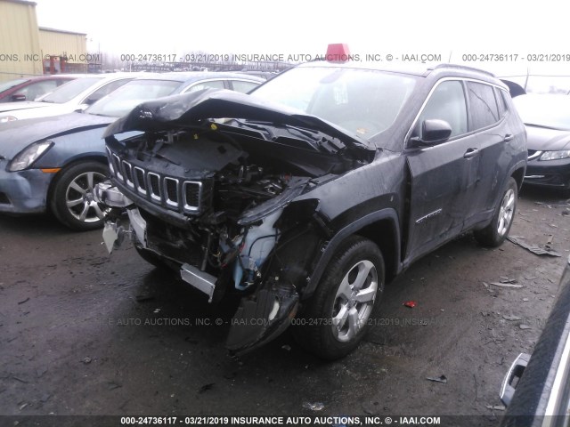 3C4NJDBBXJT265893 - 2018 JEEP COMPASS LATITUDE BLACK photo 2