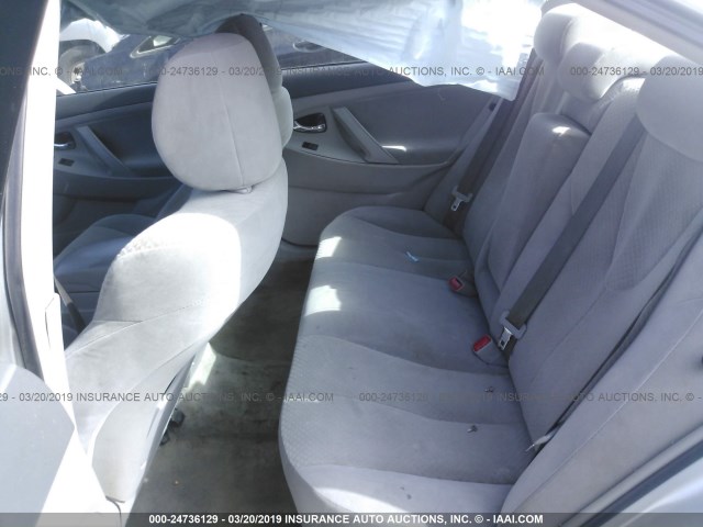 4T1BE46KX9U309986 - 2009 TOYOTA CAMRY SE/LE/XLE SILVER photo 8