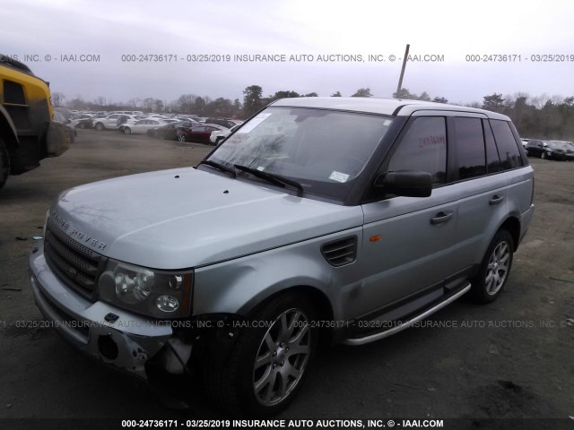 SALSK25477A988756 - 2007 LAND ROVER RANGE ROVER SPORT HSE TURQUOISE photo 2