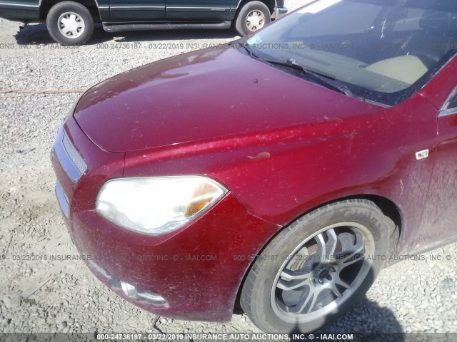 1G1ZK57708F162004 - 2008 CHEVROLET MALIBU LTZ წითელი ფოტო 6