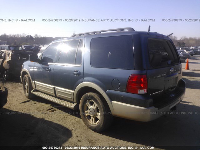 1FMFU18565LA51802 - 2005 FORD EXPEDITION EDDIE BAUER BLUE photo 3