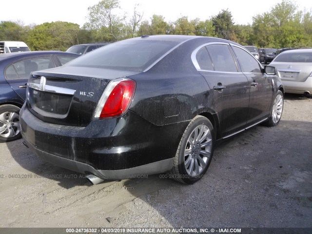 1LNHM93R89G618351 - 2009 LINCOLN MKS BLACK photo 4