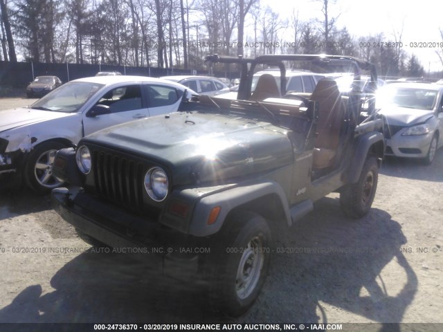 1J4FY29P7VP404243 - 1997 JEEP WRANGLER / TJ SE GREEN photo 2