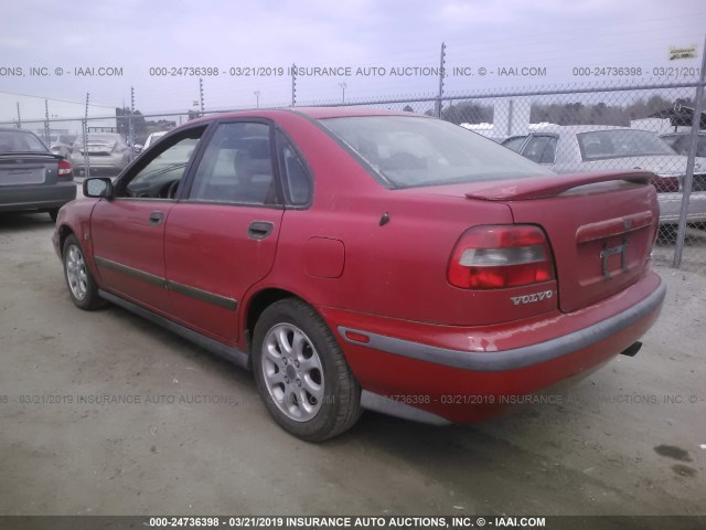 YV1VS2550YF502297 - 2000 VOLVO S40 RED photo 3