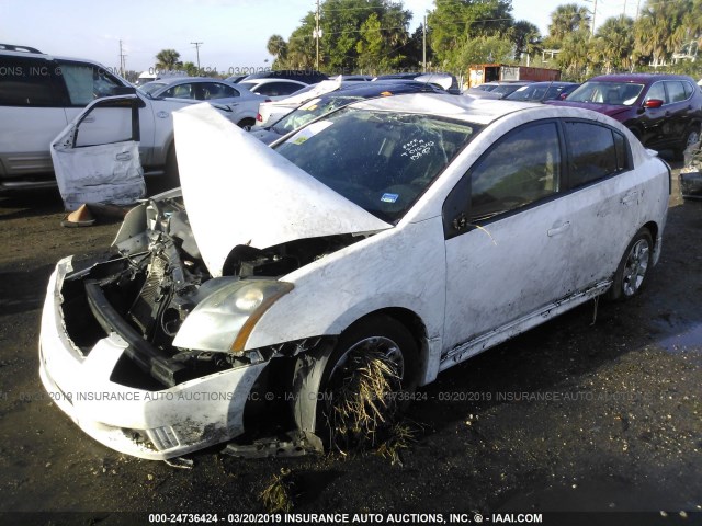 3N1AB61E19L683826 - 2009 NISSAN SENTRA 2.0/2.0S/2.0SL WHITE photo 2