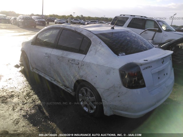 3N1AB61E19L683826 - 2009 NISSAN SENTRA 2.0/2.0S/2.0SL WHITE photo 3