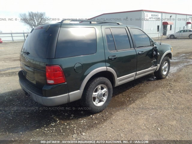 1FMZU73E32ZA21219 - 2002 FORD EXPLORER XLT GREEN photo 4