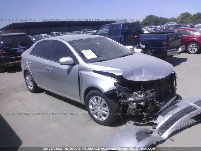 KNAFU4A2XD5727397 - 2013 KIA FORTE EX SILVER photo 1