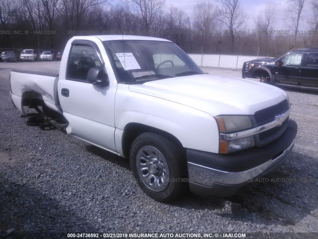 1GCEC14V05Z300262 - 2005 CHEVROLET SILVERADO C1500 WHITE photo 1