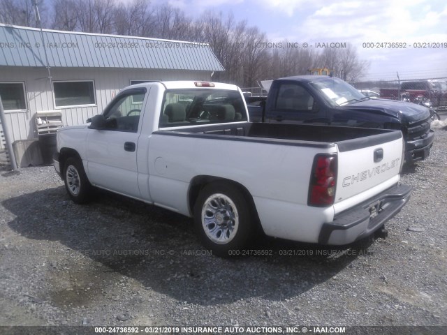 1GCEC14V05Z300262 - 2005 CHEVROLET SILVERADO C1500 WHITE photo 3