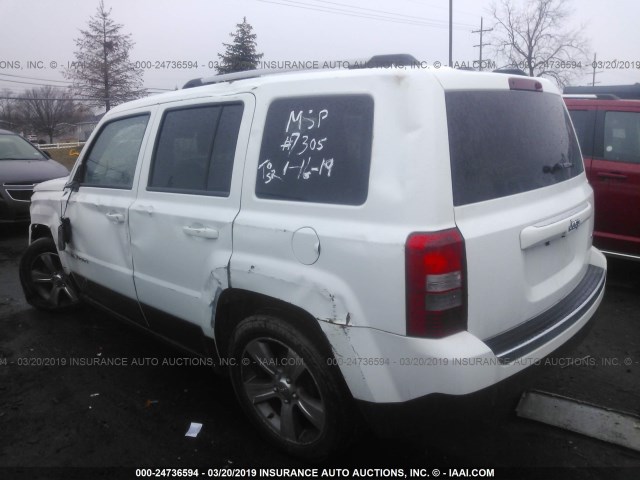 1C4NJPFA3GD807305 - 2016 JEEP PATRIOT LATITUDE WHITE photo 3