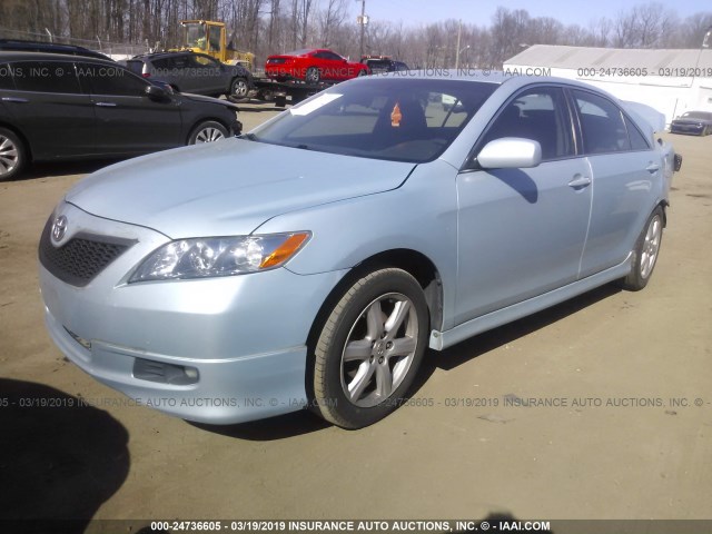 4T1BE46K67U529932 - 2007 TOYOTA CAMRY NEW GENERAT CE/LE/XLE/SE Light Blue photo 2