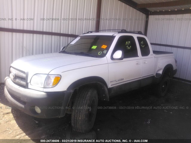 5TBBT481X3S336401 - 2003 TOYOTA TUNDRA ACCESS CAB LIMITED WHITE photo 2