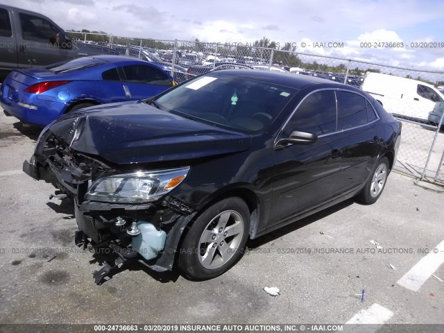 1G11B5SL4EF279310 - 2014 CHEVROLET MALIBU LS BLACK photo 2