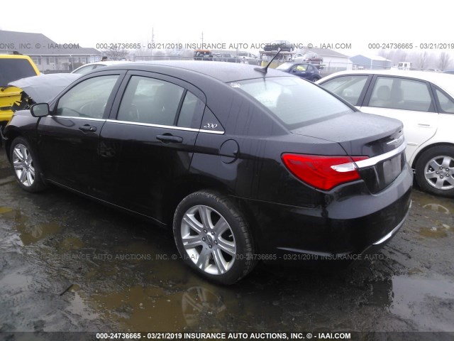 1C3CCBBB8CN164722 - 2012 CHRYSLER 200 TOURING BLACK photo 3