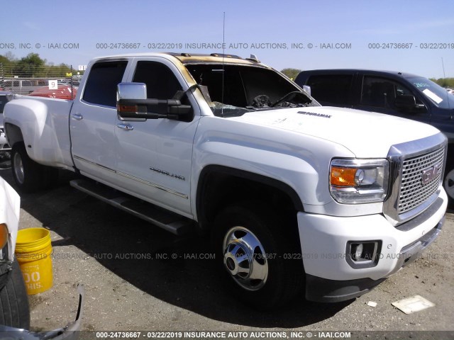 1GT424E85FF671171 - 2015 GMC SIERRA K3500 DENALI WHITE photo 1