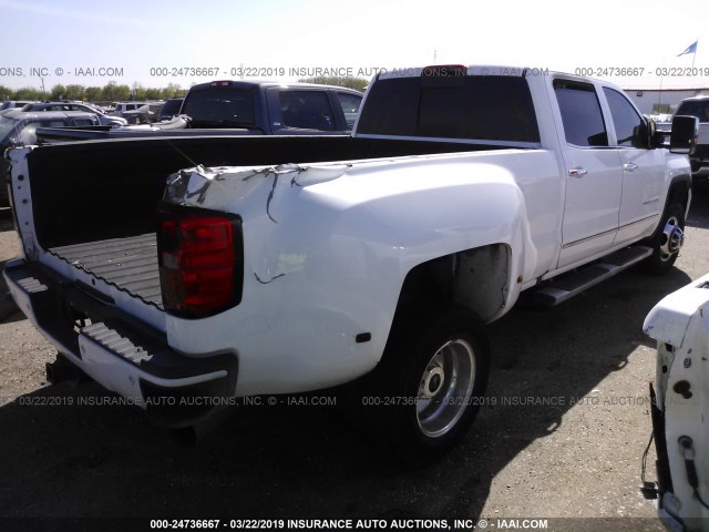 1GT424E85FF671171 - 2015 GMC SIERRA K3500 DENALI WHITE photo 4