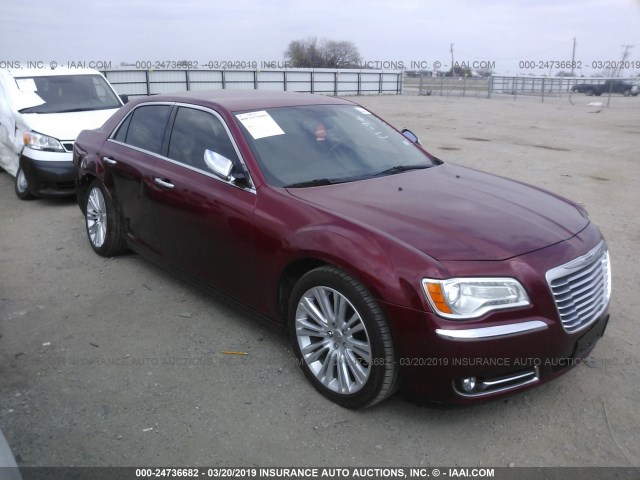 2C3CCACG5CH200766 - 2012 CHRYSLER 300 LIMITED MAROON photo 1