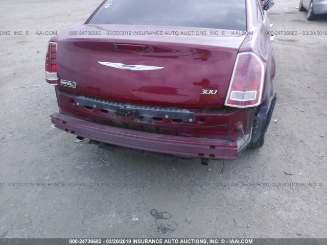 2C3CCACG5CH200766 - 2012 CHRYSLER 300 LIMITED MAROON photo 6