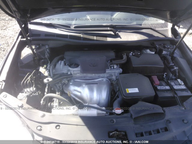 4T1BF1FK6GU171565 - 2016 TOYOTA CAMRY LE/XLE/SE/XSE BLACK photo 10