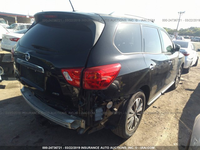 5N1DR2MM2HC606079 - 2017 NISSAN PATHFINDER S/SV/SL/PLATINUM BLACK photo 4