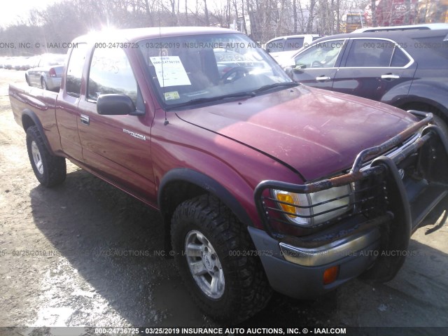 4TAWN72NXWZ169701 - 1998 TOYOTA TACOMA XTRACAB RED photo 1