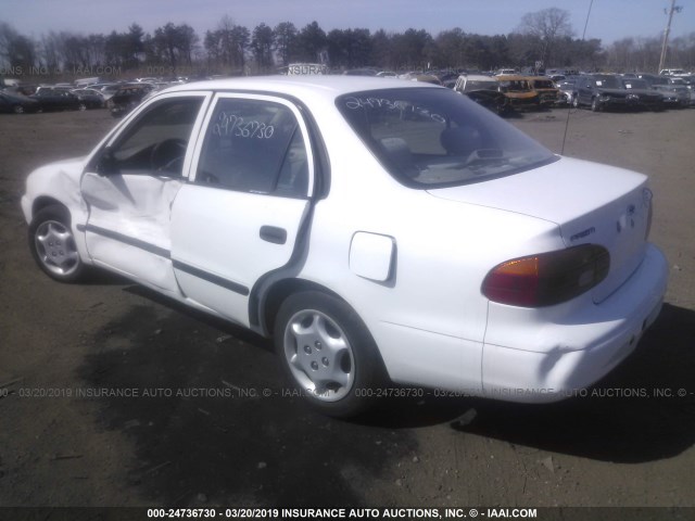 1Y1SK5282YZ425824 - 2000 CHEVROLET GEO PRIZM LSI WHITE photo 3