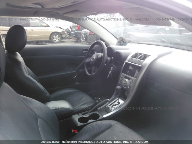 JTKDE167450043351 - 2005 TOYOTA SCION TC SILVER photo 5