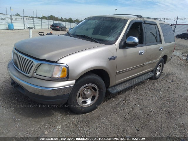 1FMRU15L2YLB94718 - 2000 FORD EXPEDITION XLT TAN photo 2