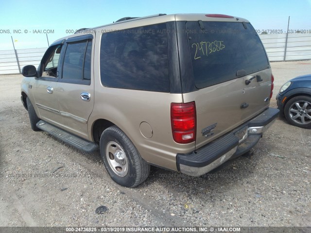 1FMRU15L2YLB94718 - 2000 FORD EXPEDITION XLT TAN photo 3