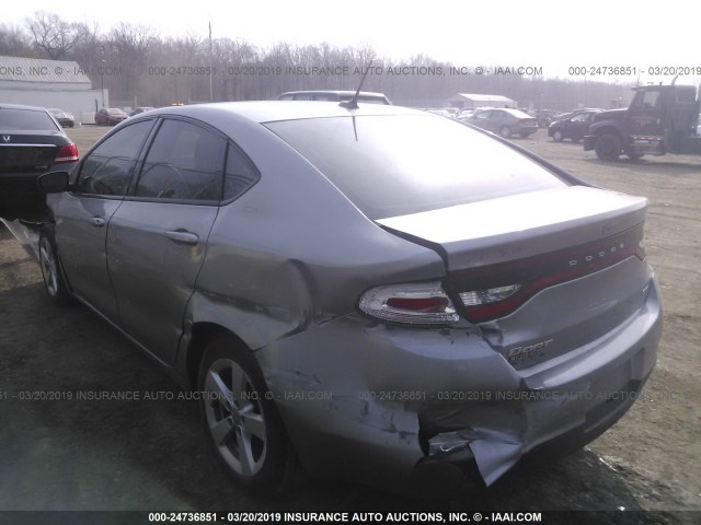 1C3CDFBB6FD121141 - 2015 DODGE DART SXT SILVER photo 3