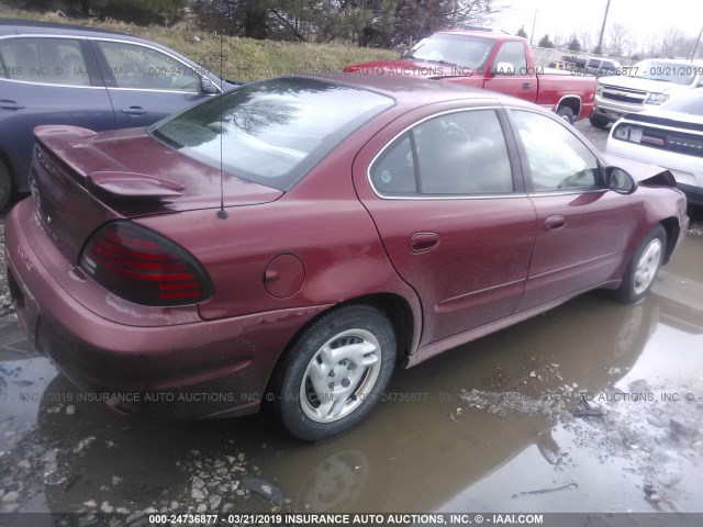 1G2NE52F23C206532 - 2003 PONTIAC GRAND AM SE MAROON photo 4