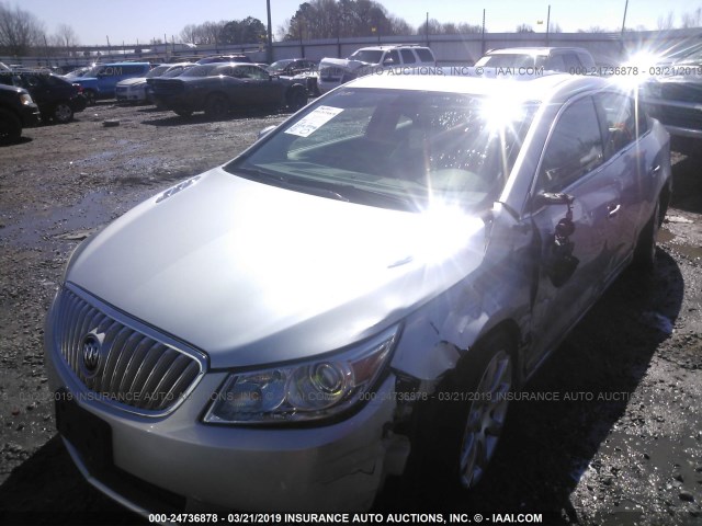 1G4GE5ED1BF109815 - 2011 BUICK LACROSSE CXS SILVER photo 2