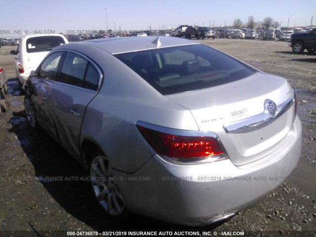 1G4GE5ED1BF109815 - 2011 BUICK LACROSSE CXS SILVER photo 3