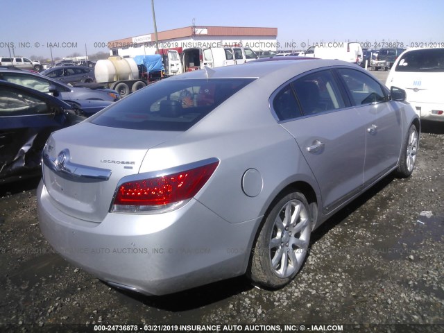 1G4GE5ED1BF109815 - 2011 BUICK LACROSSE CXS SILVER photo 4