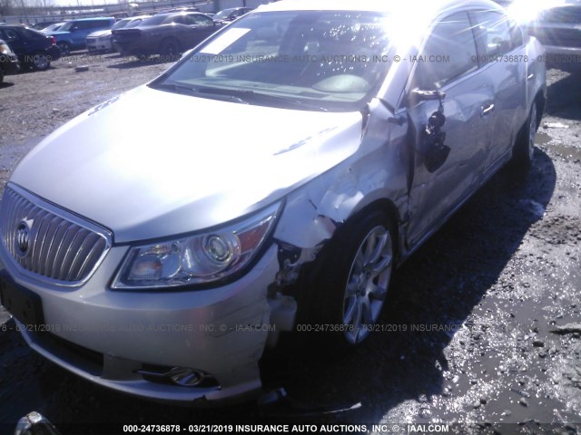 1G4GE5ED1BF109815 - 2011 BUICK LACROSSE CXS SILVER photo 6