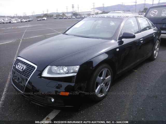 WAUEH94F06N143105 - 2006 AUDI A6 S-LINE 3.2 QUATTRO BLACK photo 2