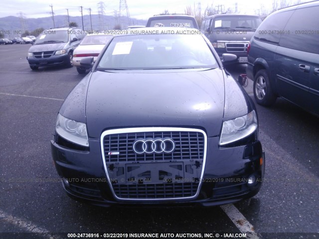 WAUEH94F06N143105 - 2006 AUDI A6 S-LINE 3.2 QUATTRO BLACK photo 6