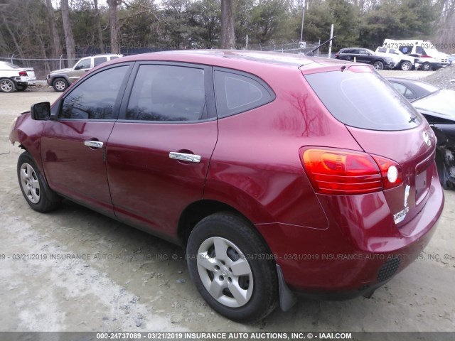 JN8AS58V88W138944 - 2008 NISSAN ROGUE S/SL RED photo 3