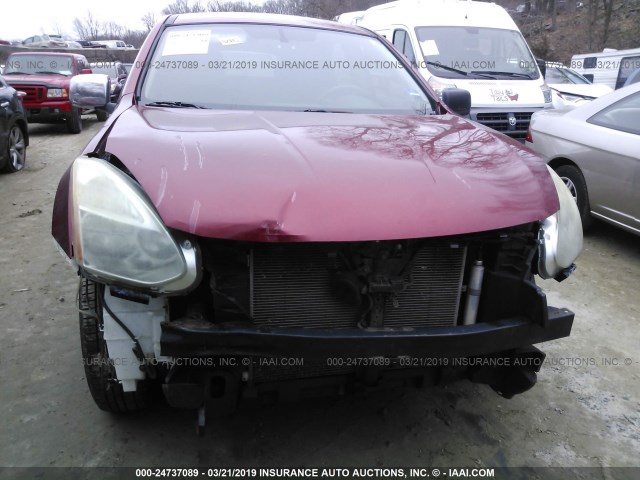 JN8AS58V88W138944 - 2008 NISSAN ROGUE S/SL RED photo 6