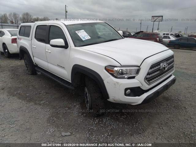 5TFCZ5AN2GX028149 - 2016 TOYOTA TACOMA DBL CAB/SR/SR5/TRD SPT/OR WHITE photo 1