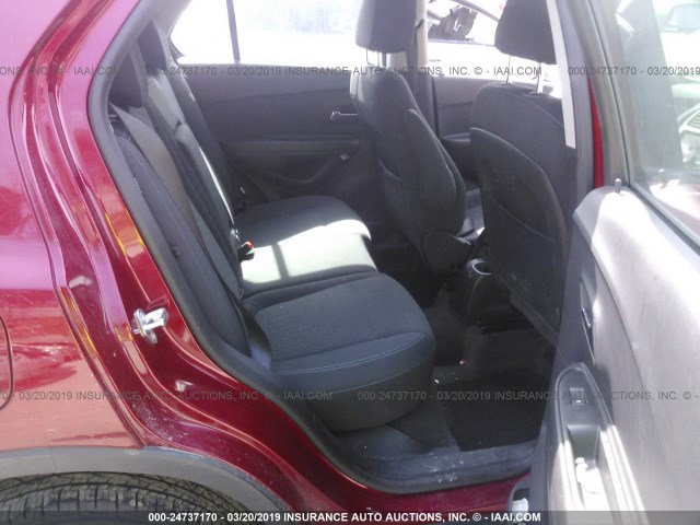 KL7CJPSB4FB244973 - 2015 CHEVROLET TRAX 1LS RED photo 8