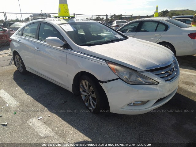 5NPEC4AC2BH165695 - 2011 HYUNDAI SONATA SE/LIMITED WHITE photo 1