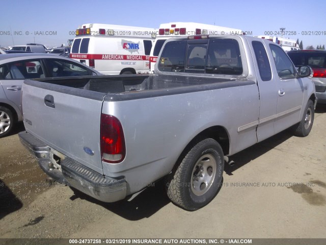 1FTDX1727VKC20595 - 1997 FORD F150 SILVER photo 4