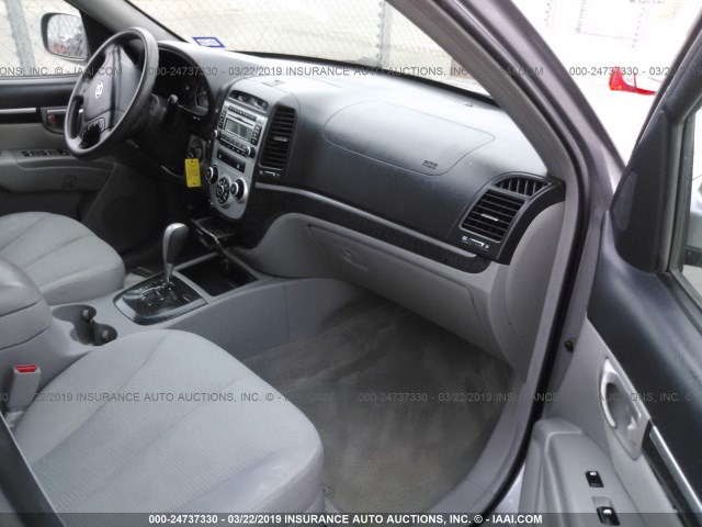 5NMSG13D37H069087 - 2007 HYUNDAI SANTA FE GLS GRAY photo 5